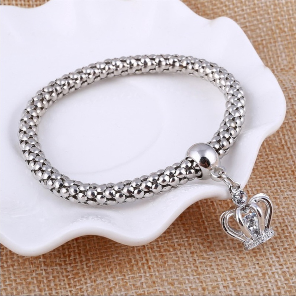3PC Crown Charm Bracelet Set - Picture 5 of 8